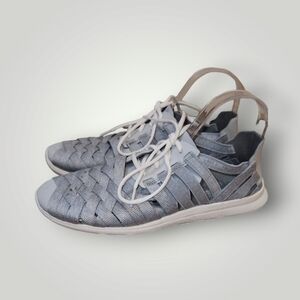 MERRELL Flora Key Weave blue/gray lace-up sneakers 8